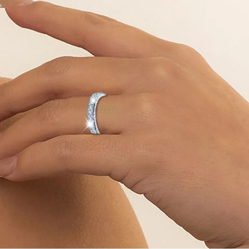Full Diamond Rings Ladies Rings Ladies Companion Rings Finger Rings Ladies 5,6,9 - Picture 2 of 10